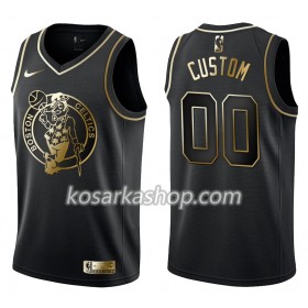 Dres Boston Celtics Prilagođeni Nike Crna Golden Edition Swingman